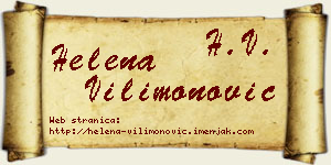 Helena Vilimonović vizit kartica